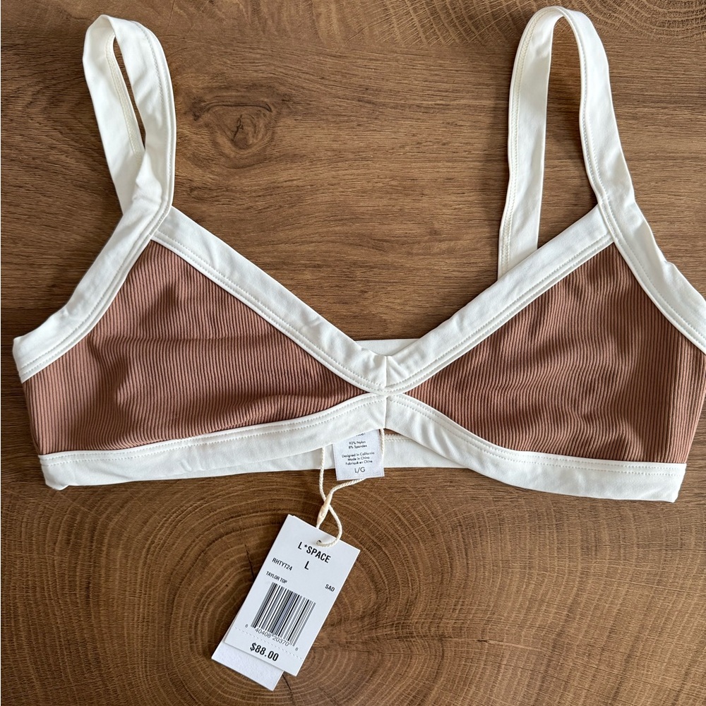 L*Space Women's Brown and White Bikini